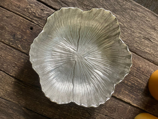 FLOR BOWL PLATEADO