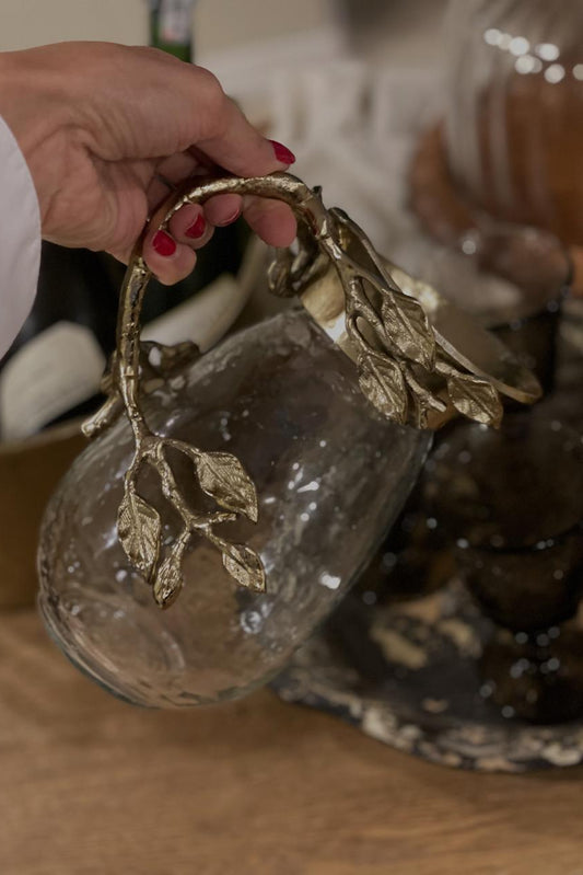 JARRA APLIQUE DORADO